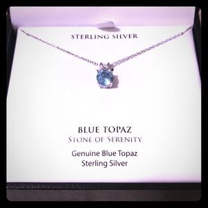 Gorgeous and Delicate Blue Topaz Necklace